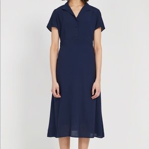 Frank And Oak Short-Sleeved Camp Collar Dress